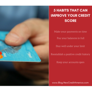 Five habits that can improve your credit score