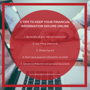 Five tips to help you keep your financial information secure online
