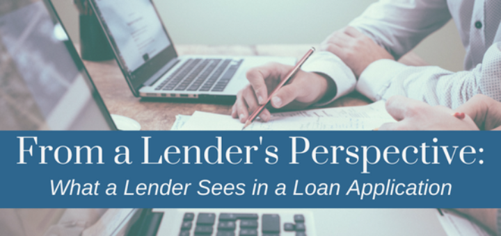 A loan application from a lender's perspective